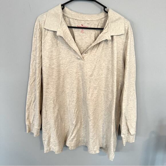Woman Within Collared Shirt Plus Size 22 / 24 Long Sleeves - Picture 1 of 7